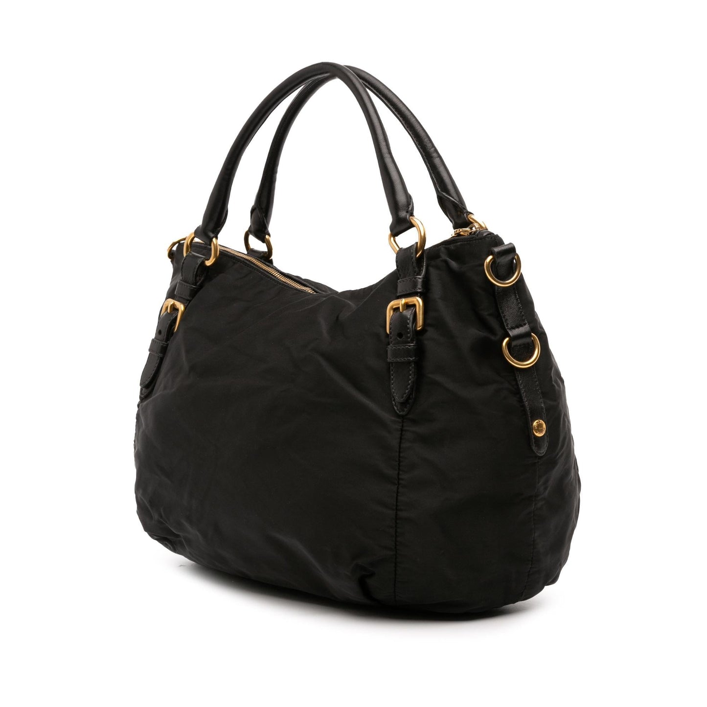 Prada Tessuto Canapa Logo Satchel