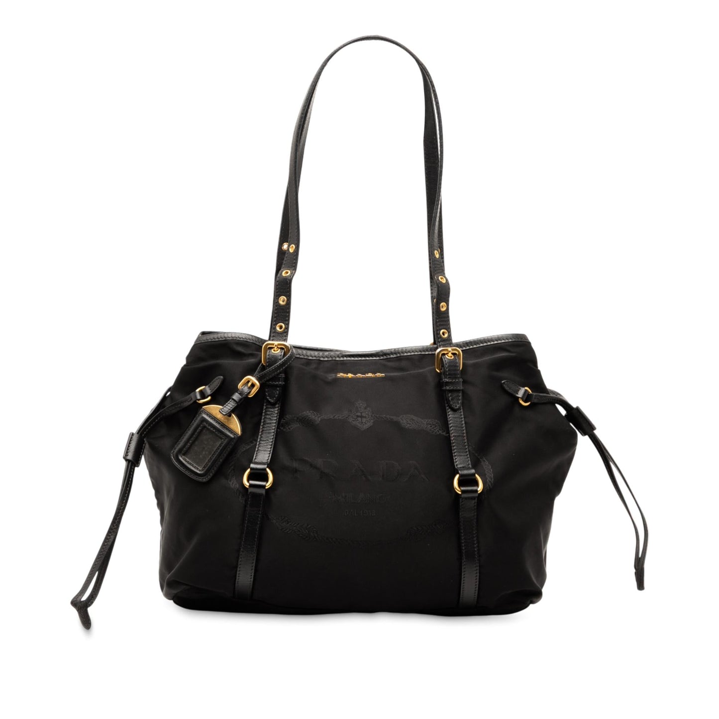 Prada Tessuto Canapa Logo Tote