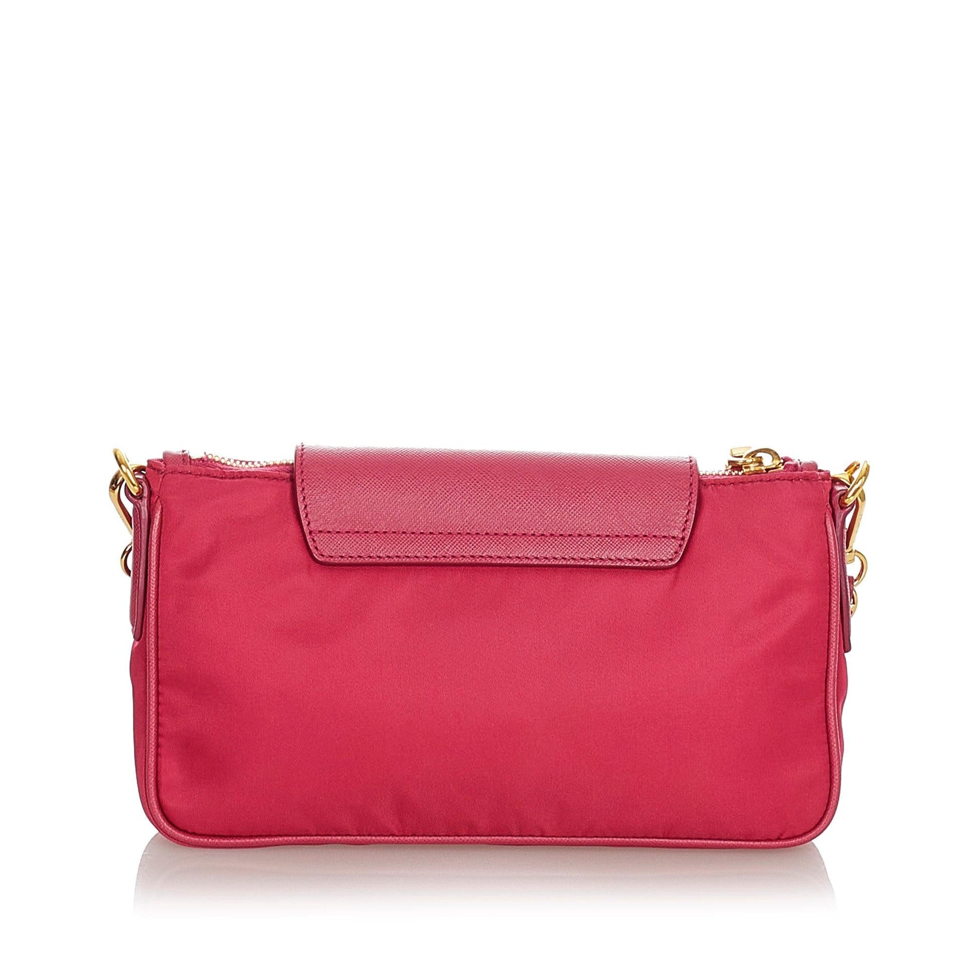 Prada Tessuto Chain Crossbody Bag (SHG-23061)