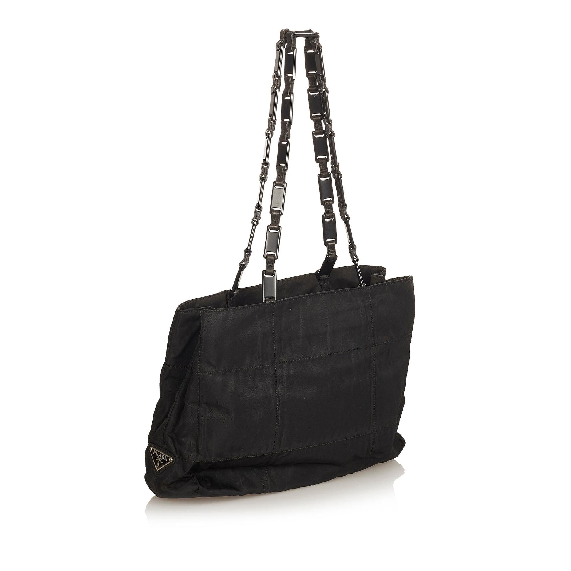 Prada Tessuto Chain Shoulder Bag (SHG-31804)