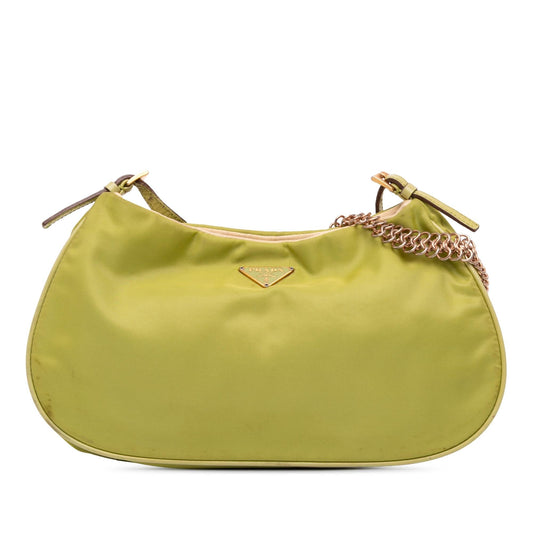 Prada Tessuto Chain Shoulder Bag