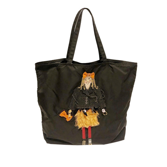 Prada Tessuto Cloth Tote Bag (SHG-29583)
