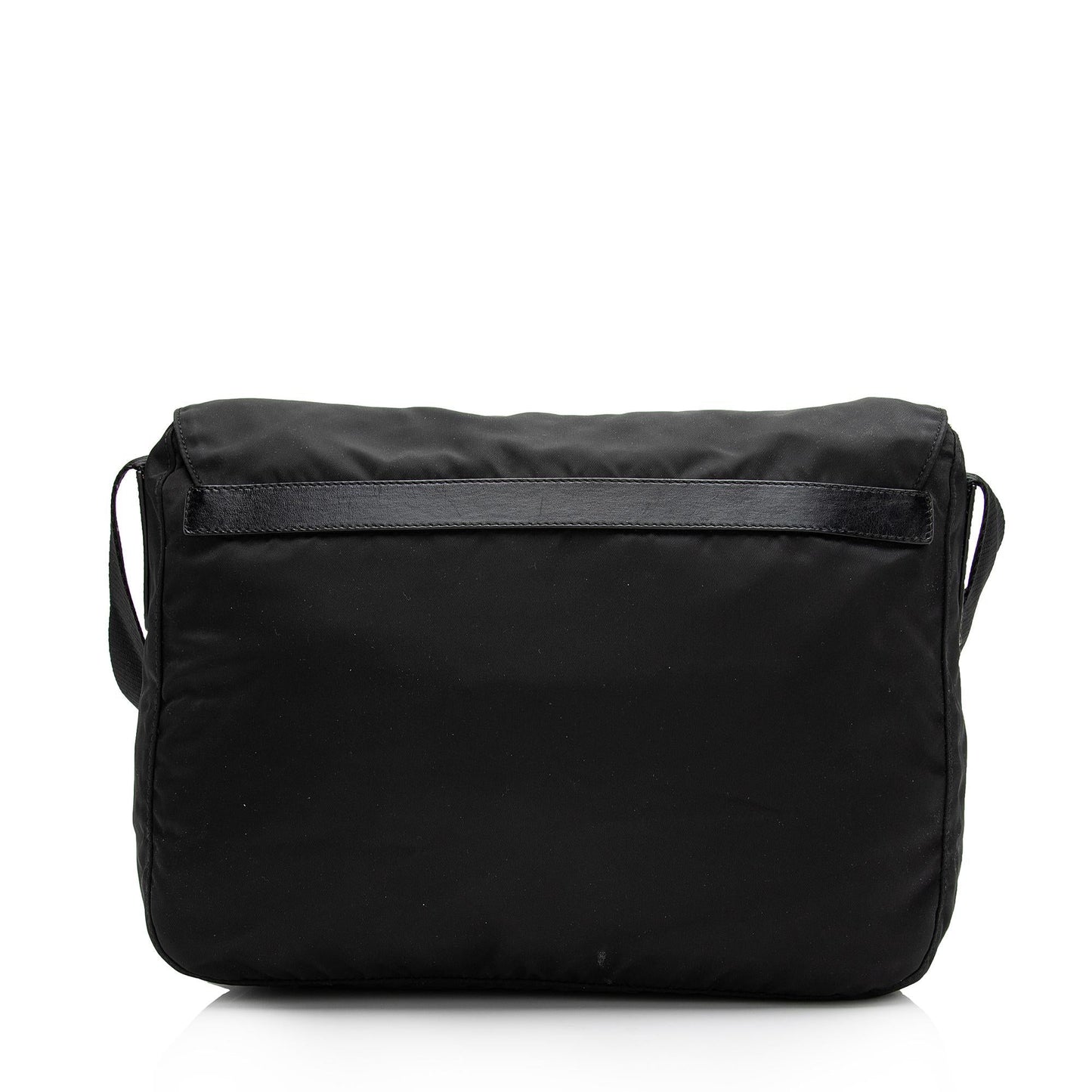 Prada Tessuto Double Buckle Messenger Bag (SHF-lj5Wdh)
