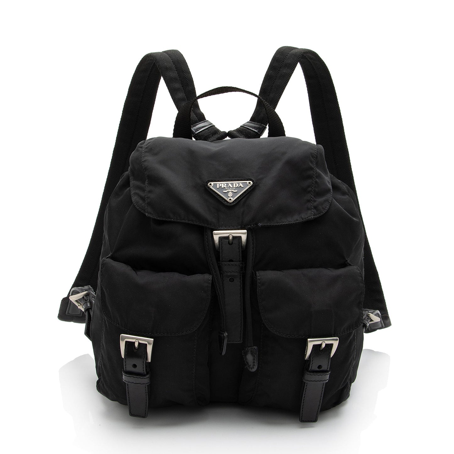 Prada Tessuto Double Pocket Medium Backpack (SHF-EHKQ1z)