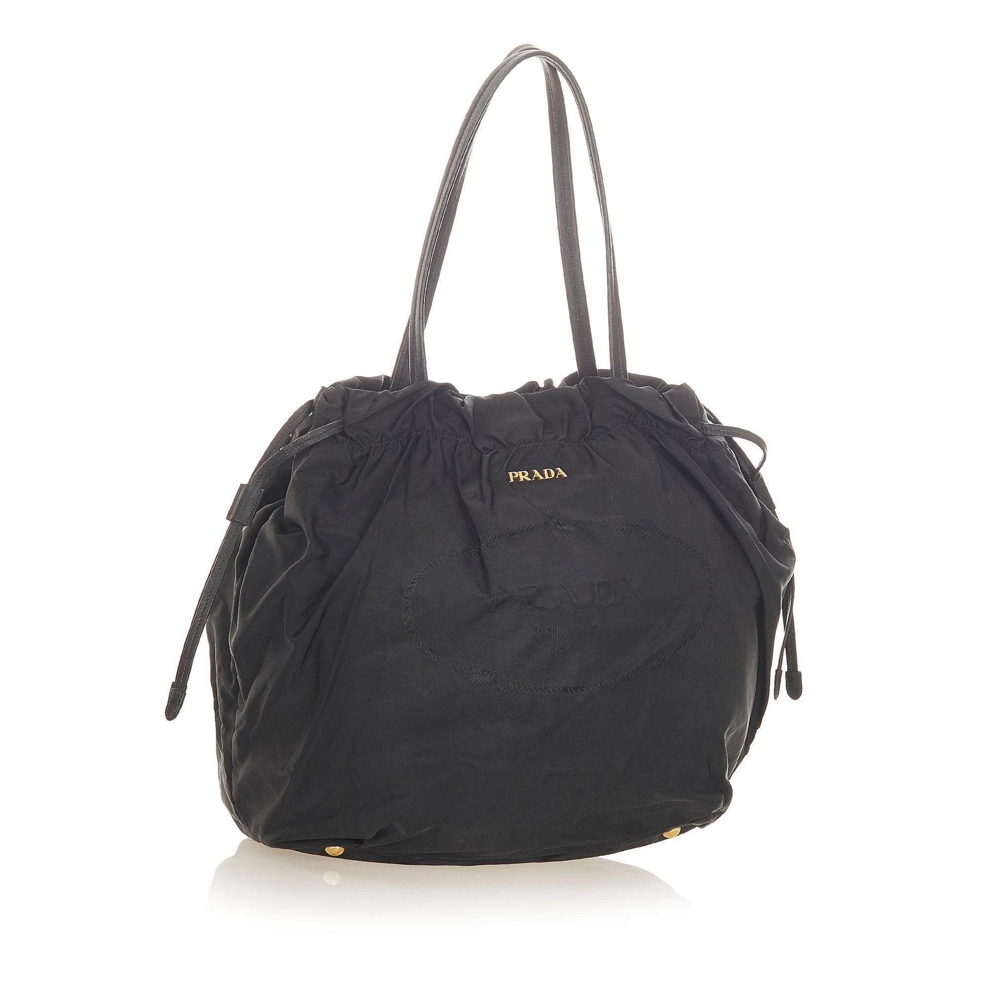 Prada Tessuto Drawstring Handbag (SHG-31540)