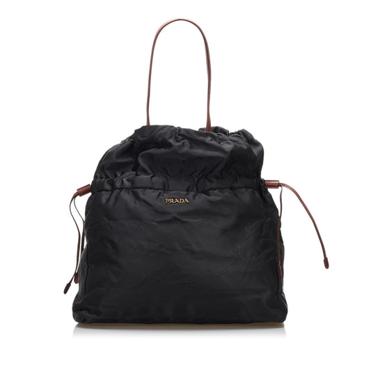 Prada Tessuto Drawstring Tote (SHG-doD2Ev)