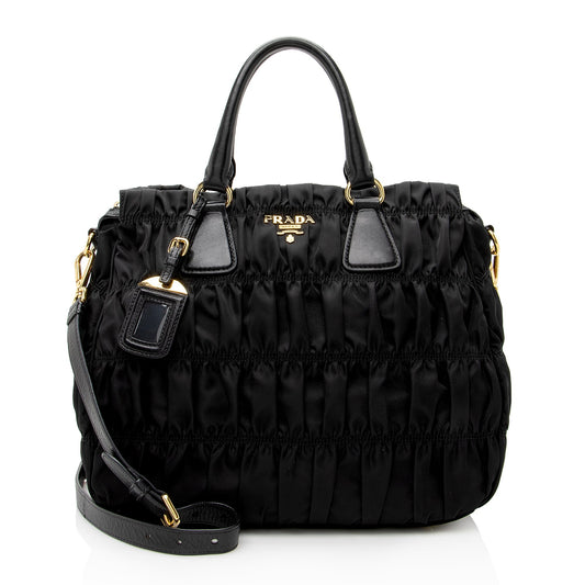 Prada Tessuto Gaufre Convertible Tote (SHF-22812)