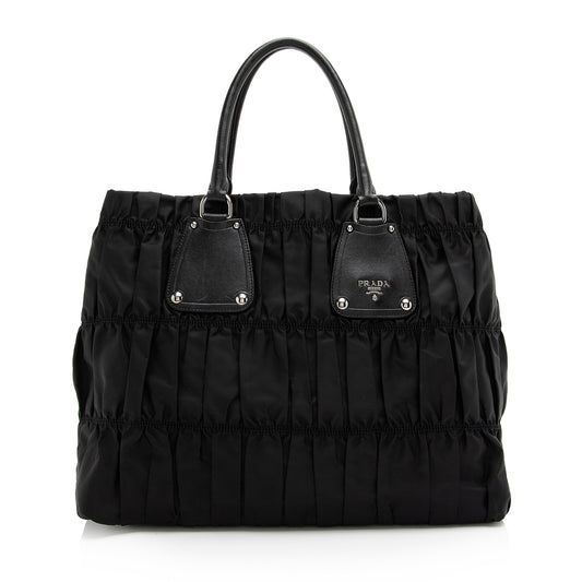 Prada Tessuto Gaufre Large Tote (SHF-23009)