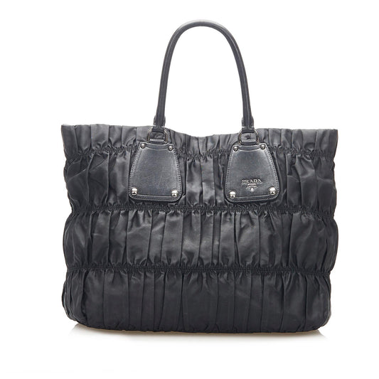 Prada Tessuto Gaufre Nylon Tote Bag  