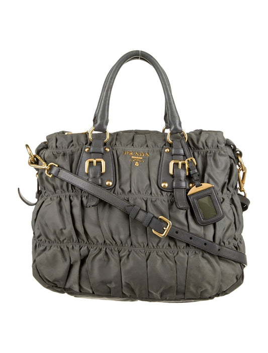 PRADA Tessuto Gaufre Shoulder Bag