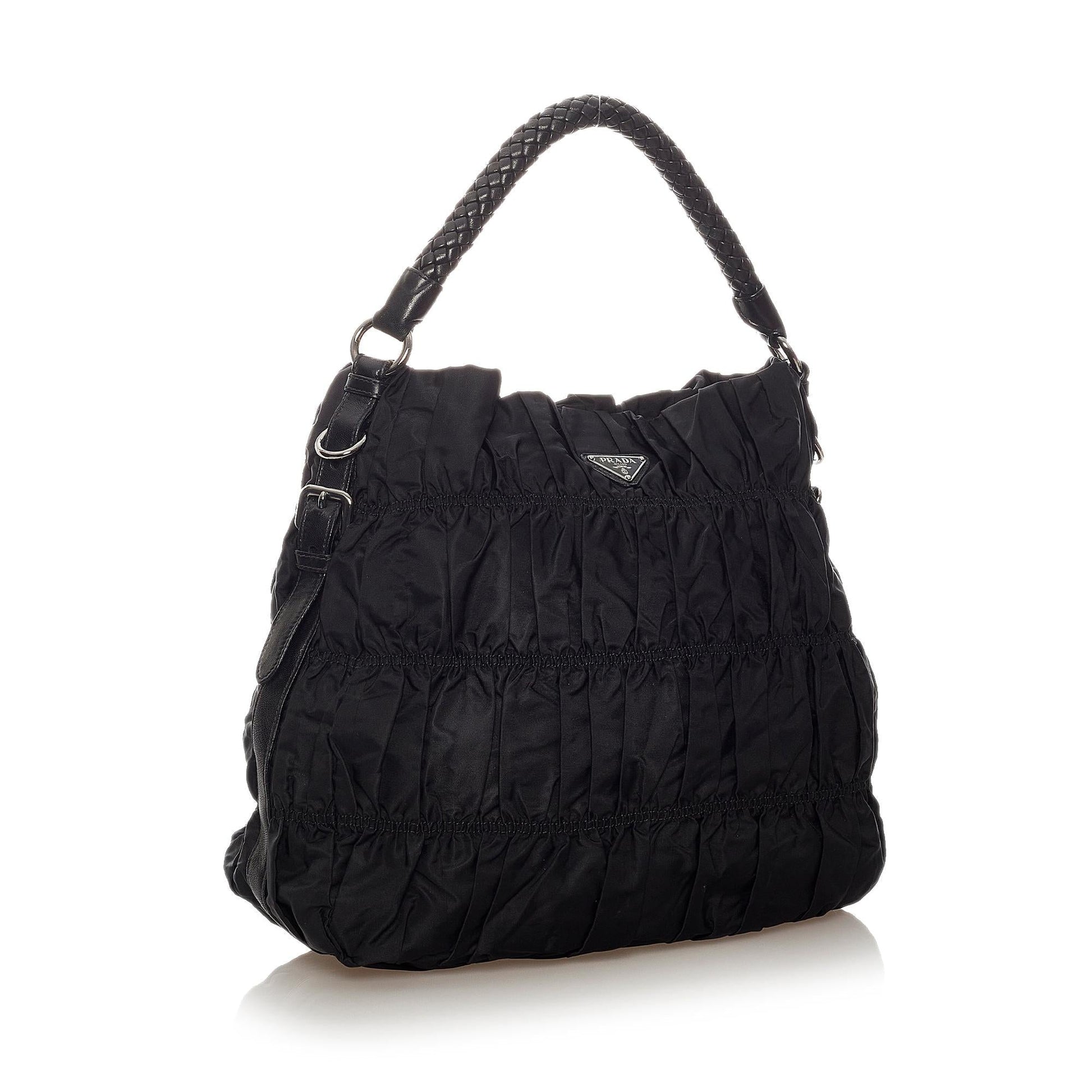 Prada Tessuto Gaufre Shoulder Bag (SHG-27484)