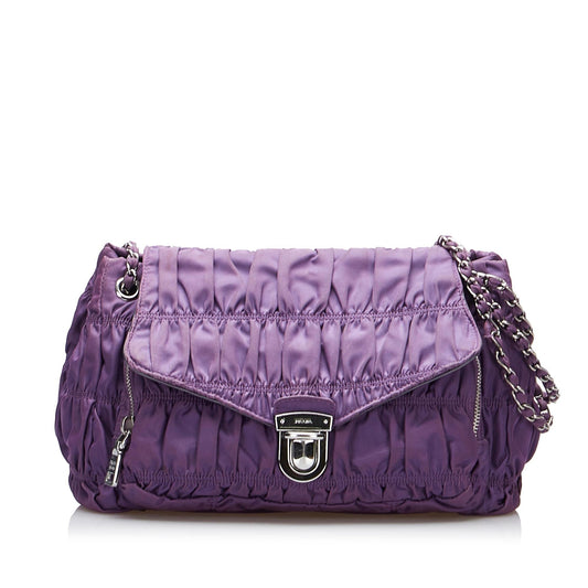 Prada Tessuto Gaufre Shoulder Bag (SHG-uYqsZn)