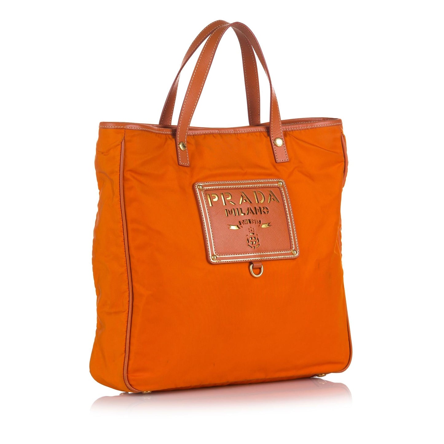 Prada Tessuto Logo Oro Satchel (SHG-35664)