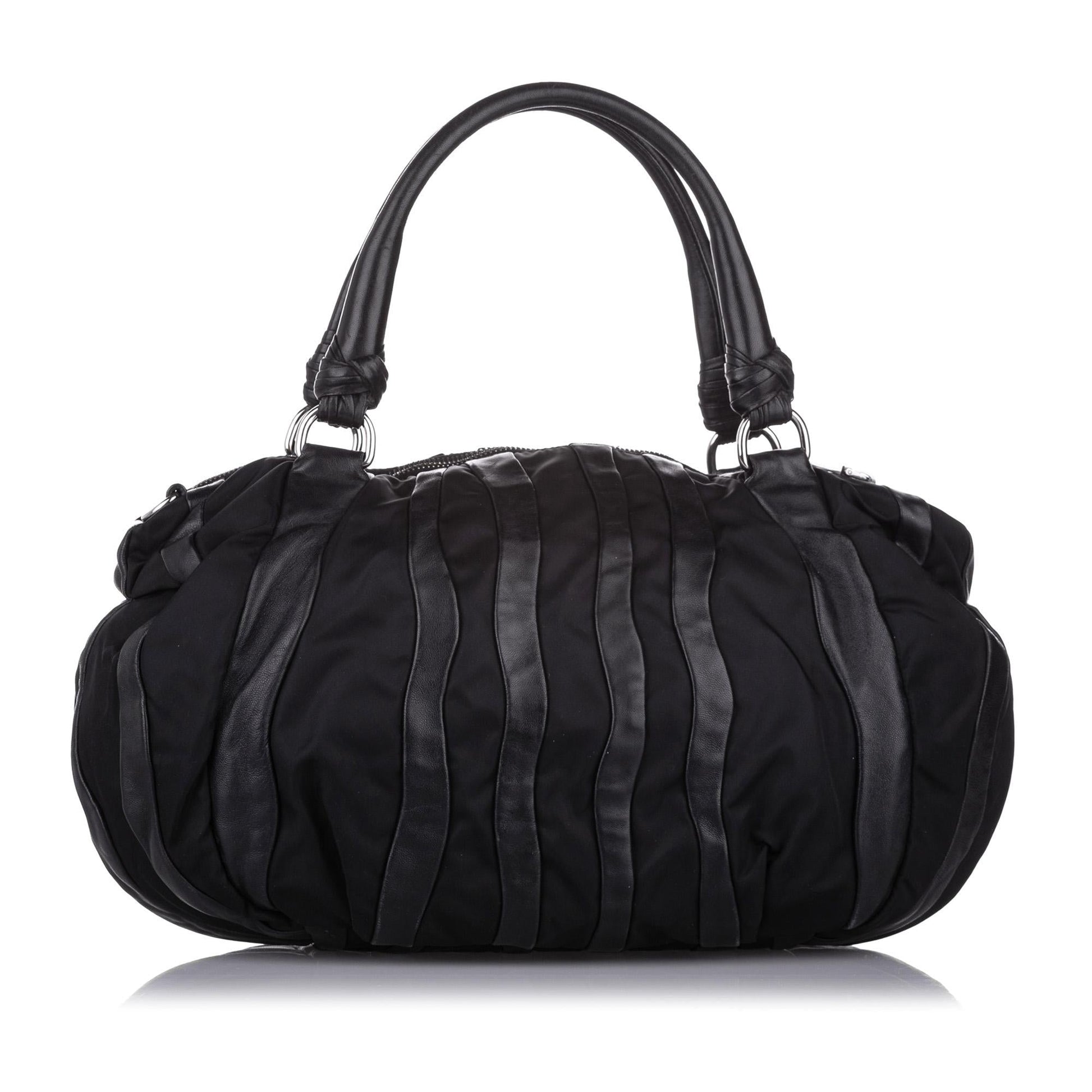Prada Tessuto Nappa Waves Tote Bag (SHG-31568)