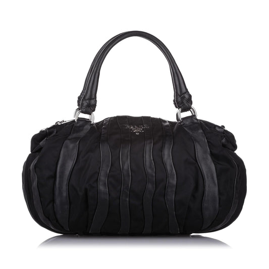 Prada Tessuto Nappa Waves Tote Bag (SHG-31568)