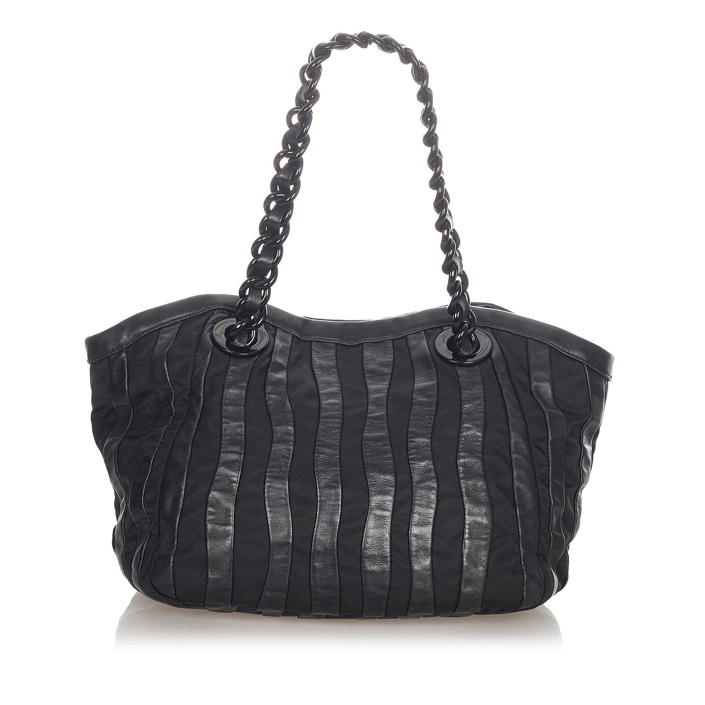 Prada Tessuto Nappa Waves Tote Bag (SHG-31936)