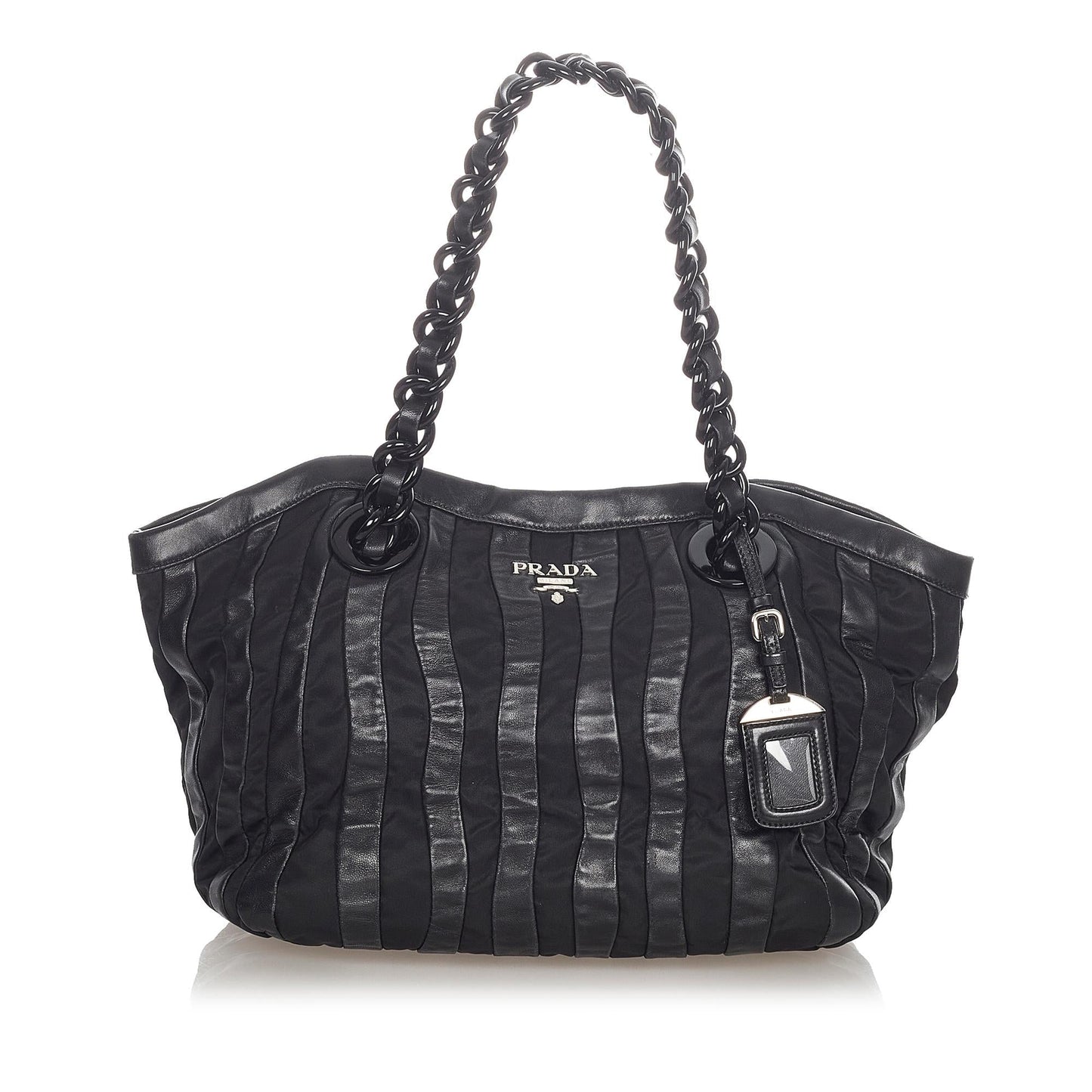 Prada Tessuto Nappa Waves Tote Bag (SHG-31936)
