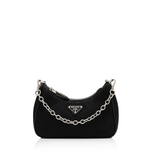 Prada Tessuto Re-Edition Mini Shoulder Bag (SHF-wVVGX8)