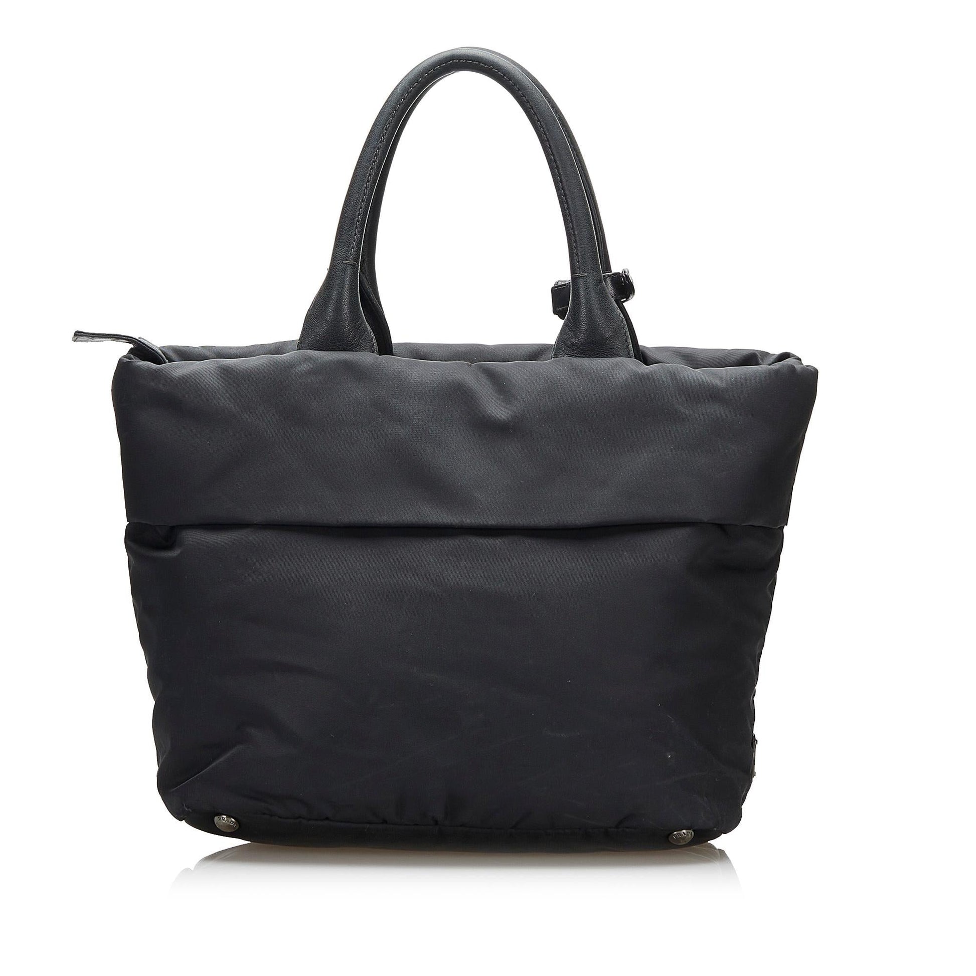 Prada Tessuto Reversible Satchel (SHG-ulU4Wd)