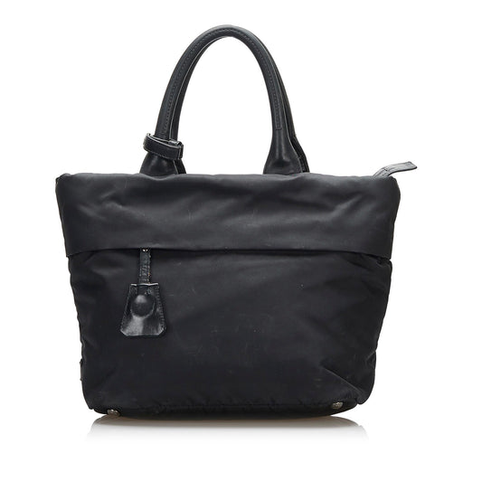 Prada Tessuto Reversible Satchel (SHG-ulU4Wd)