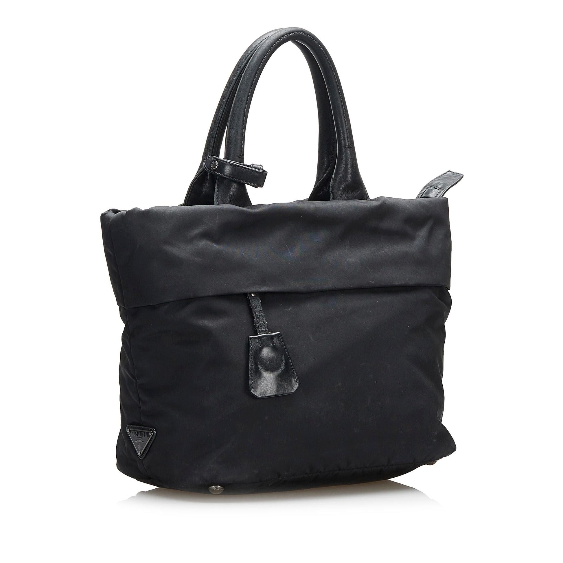 Prada Tessuto Reversible Satchel (SHG-ulU4Wd)