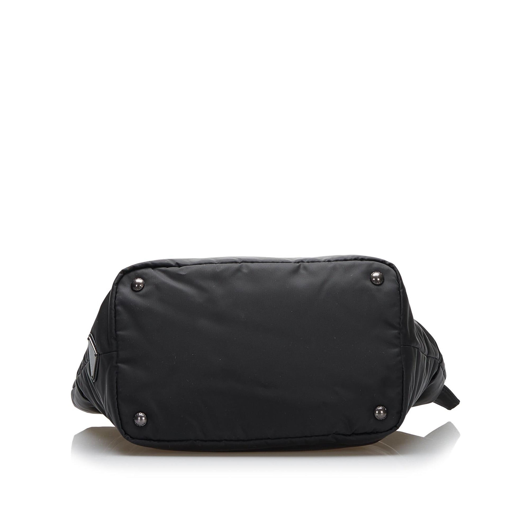 Prada Tessuto Reversible Satchel (SHG-1QOiGW)