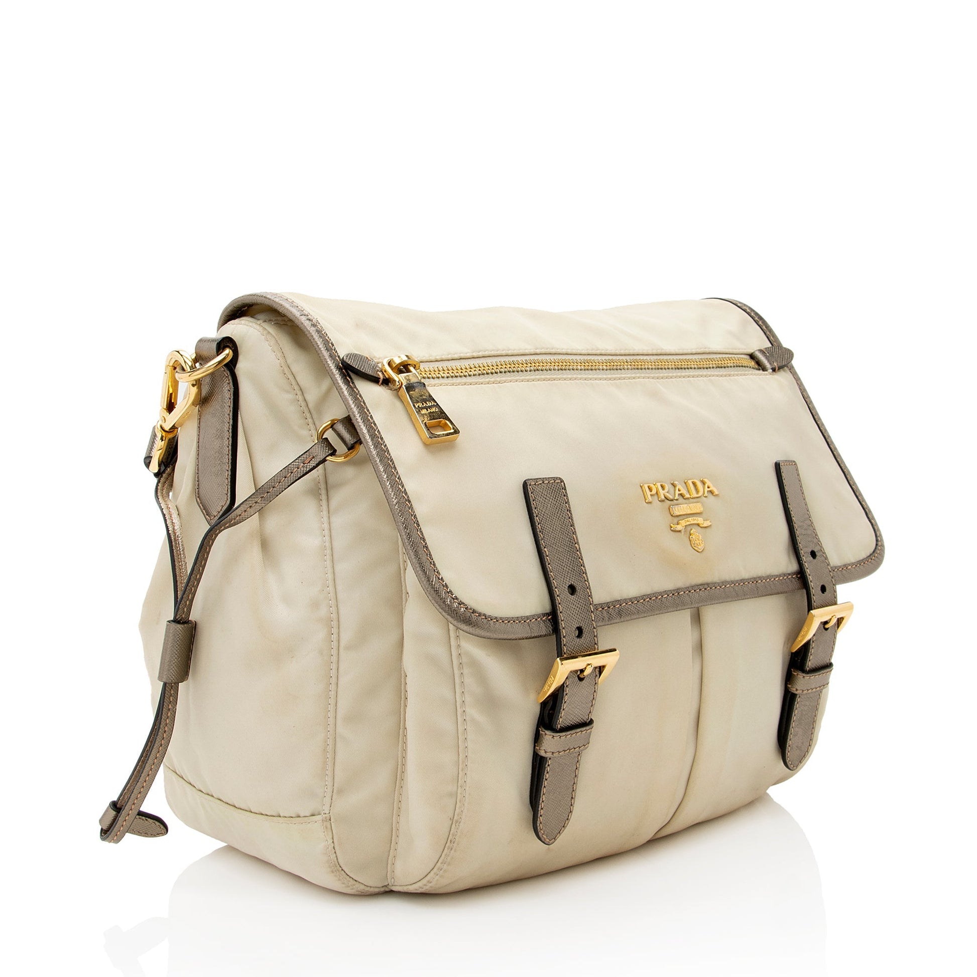 Prada Tessuto Saffiano Messenger Bag (SHF-22207)