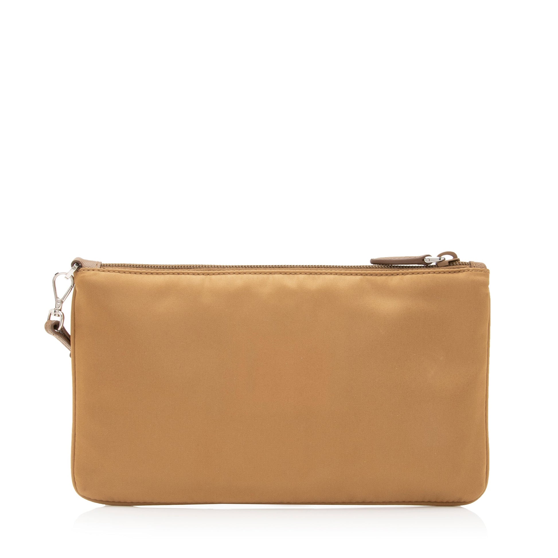 Prada Tessuto Saffiano Piatto Maniglia Wristlet Clutch (SHF-lfeDk8)