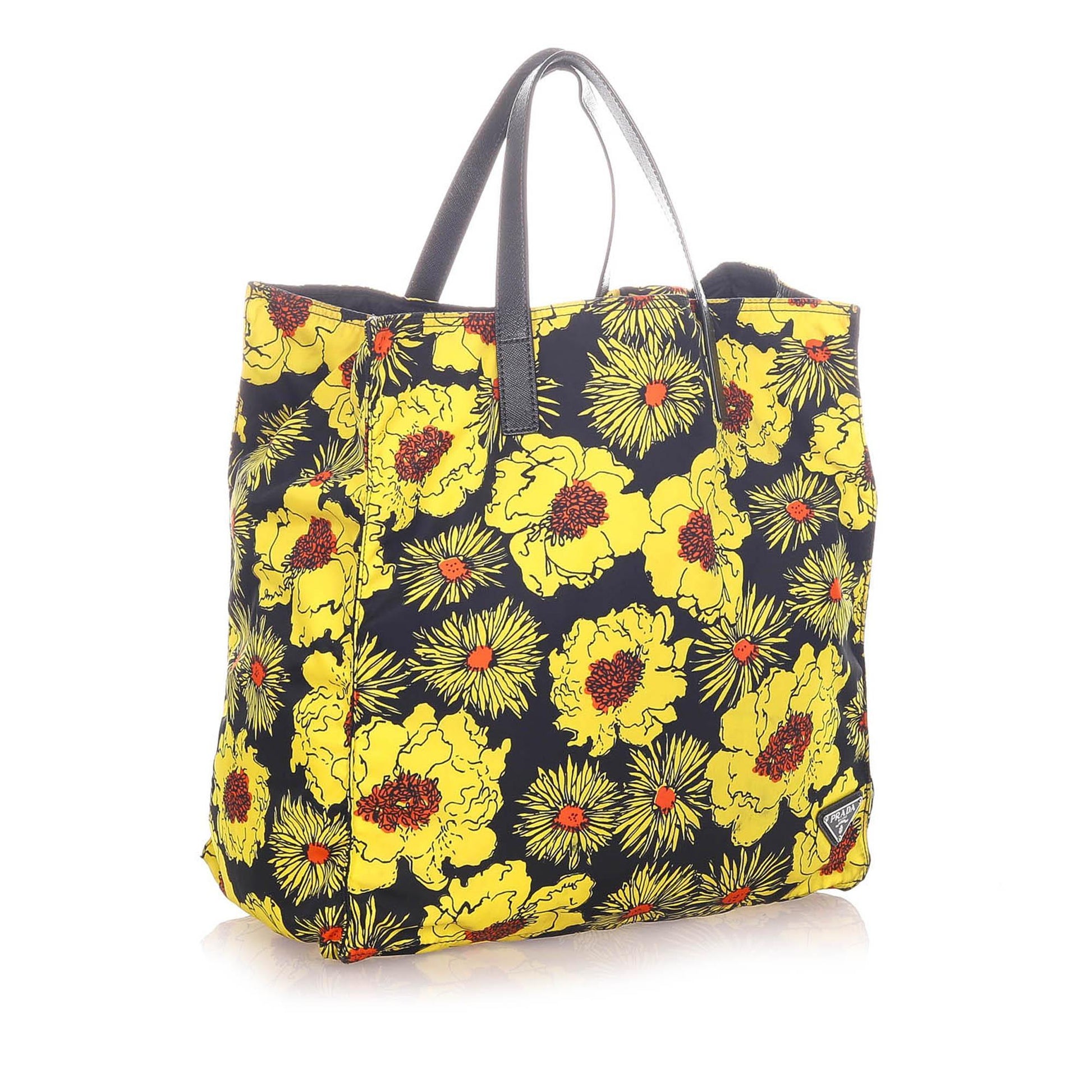 Prada Tessuto Stampato Nylon Tote Bag  