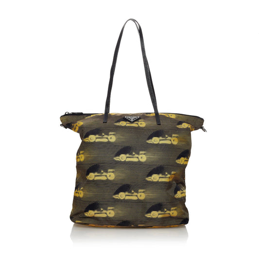 Prada Tessuto Stampato Nylon Tote Bag (SHG-37313)