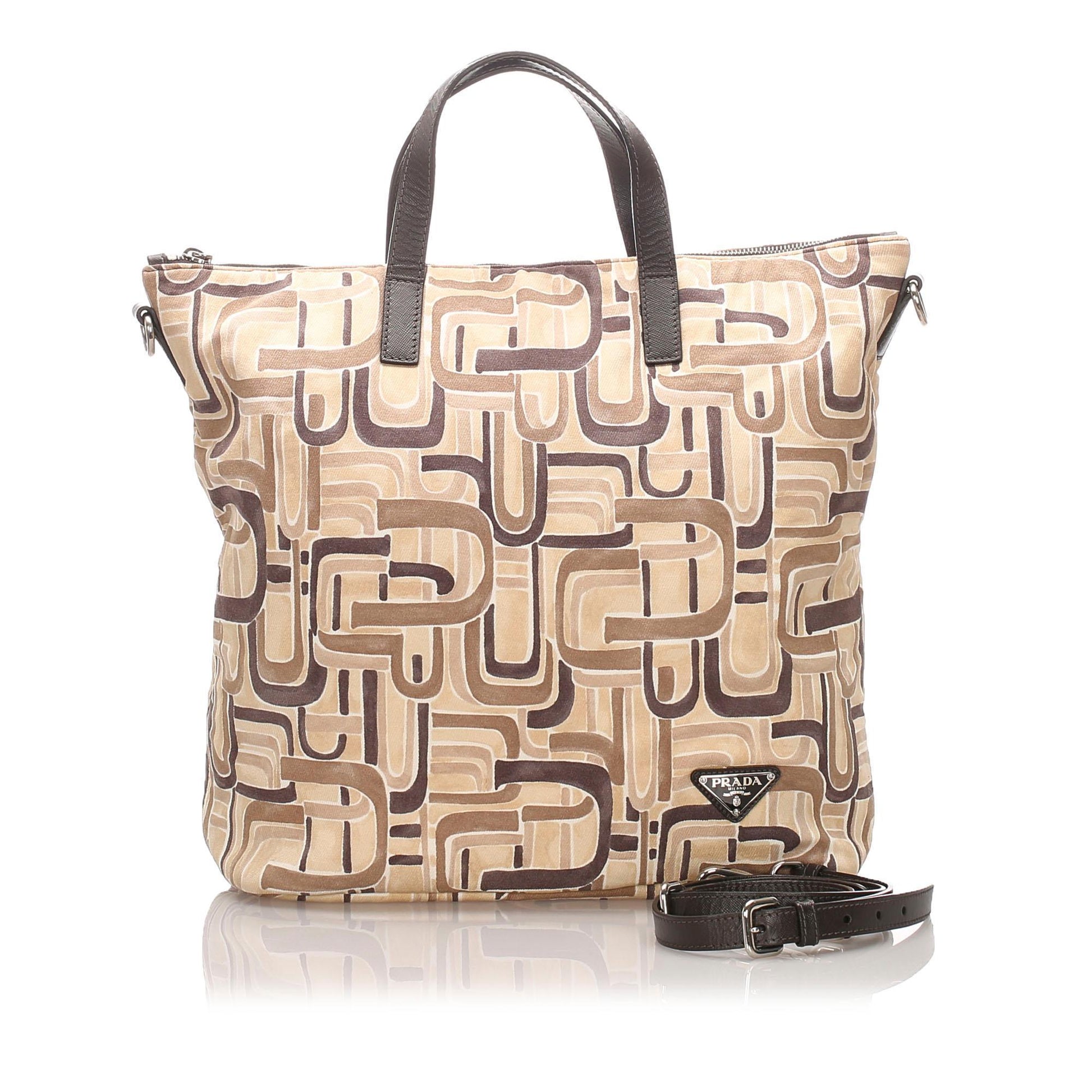 Prada Tessuto Stampato Tote  