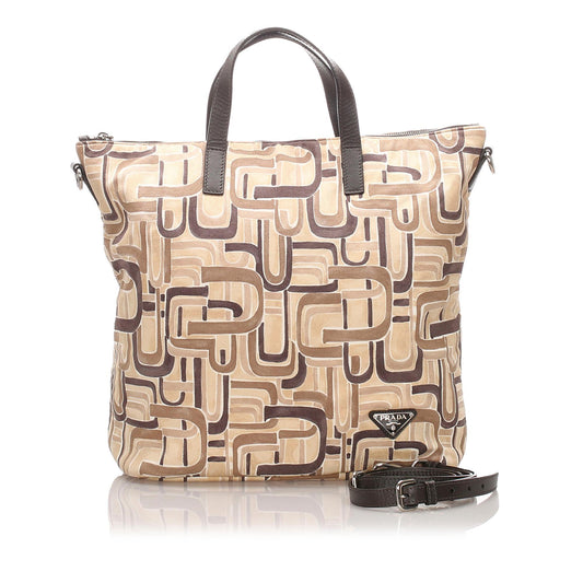 Prada Tessuto Stampato Tote  