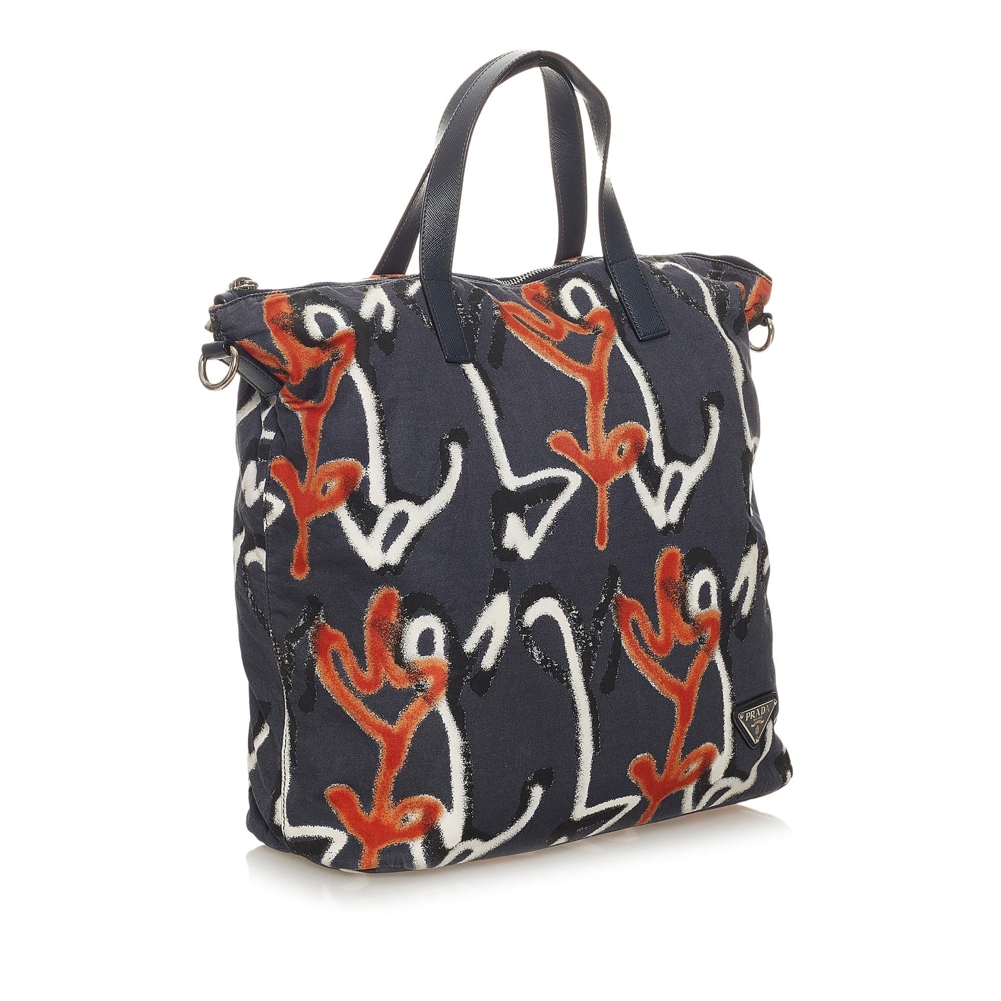 Prada Tessuto Stampato Satchel (SHG-27566)