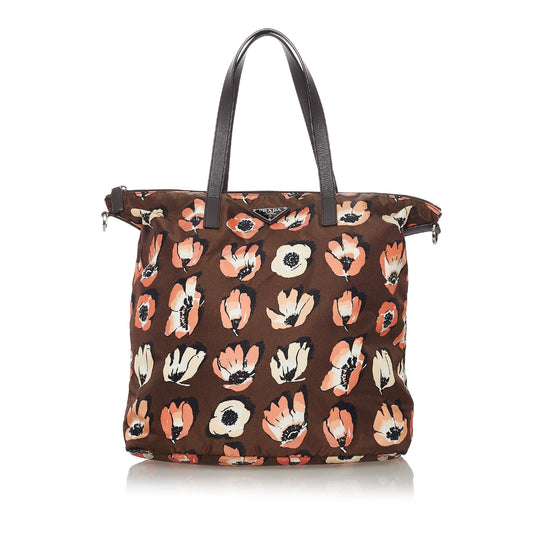 Prada Tessuto Stampato Satchel (SHG-33704)