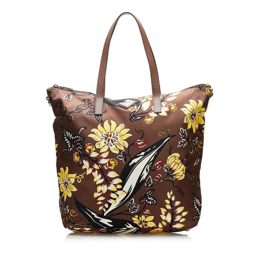 Prada Tessuto Stampato Satchel (SHG-37747)