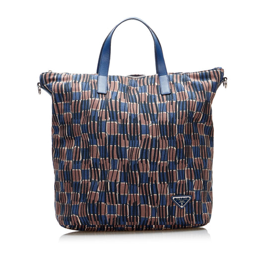 Prada Tessuto Stampato Satchel (SHG-1vBd4p)