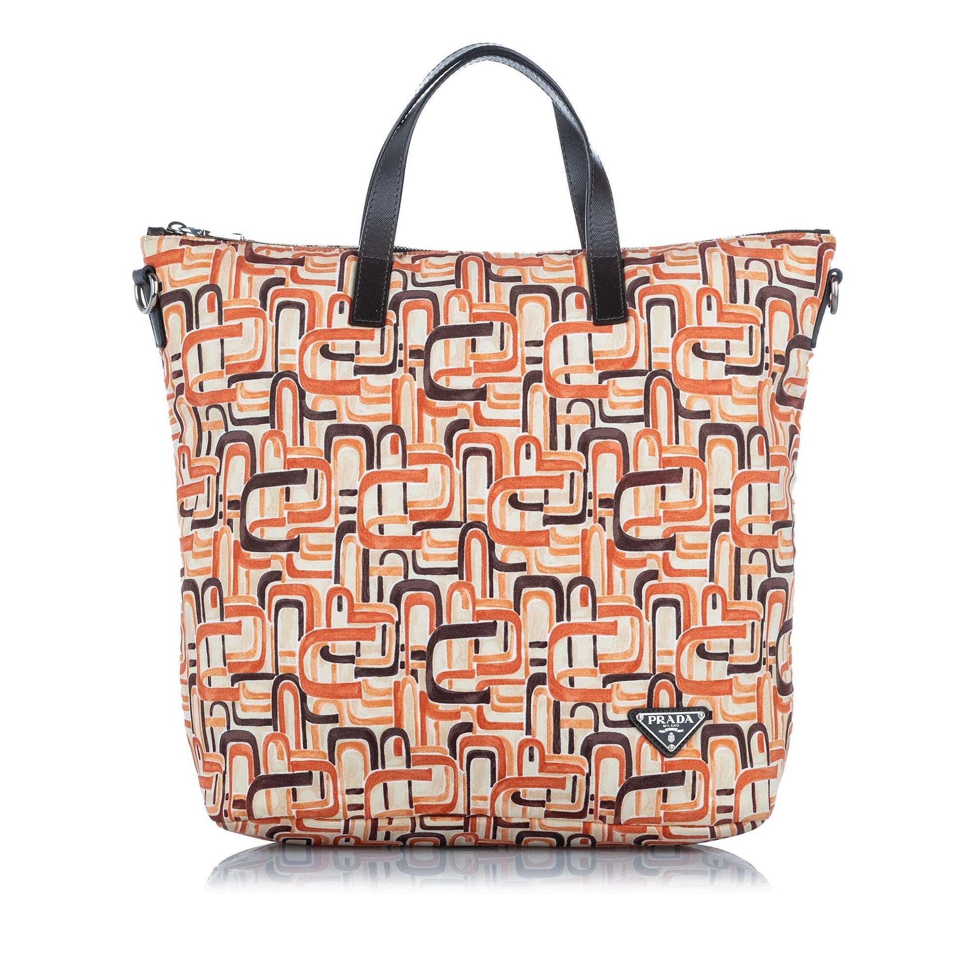 Prada Tessuto Stampato Tote Bag  