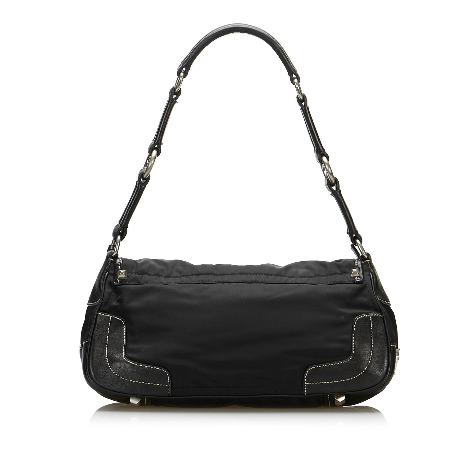 Prada Tessuto Tassel Shoulder Bag (SHG-OlHclM)