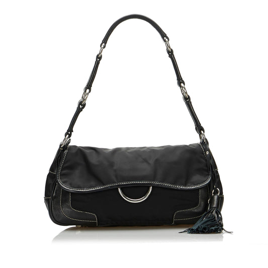 Prada Tessuto Tassel Shoulder Bag (SHG-OlHclM)
