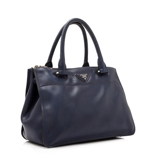 Prada Calfskin City Double-Zip Small Tote - FINAL SALE  