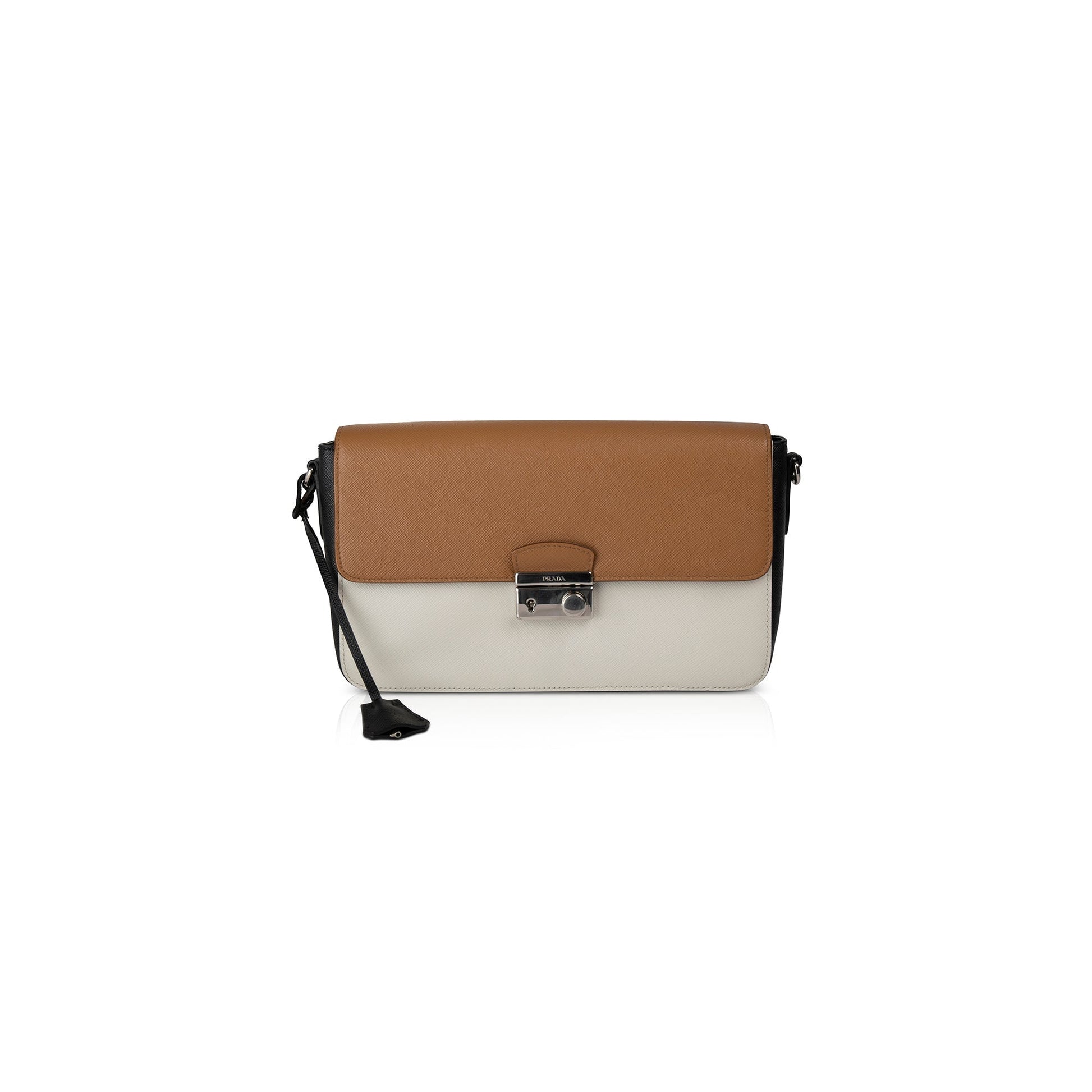 Prada Tricolour Saffiano Lux Sound Crossbody Bag