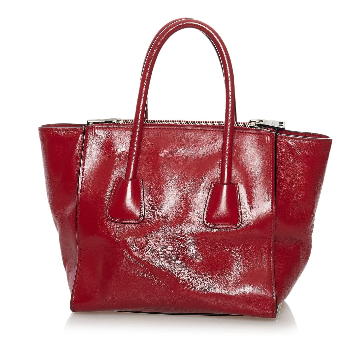 Prada Twin Pocket Leather Handbag (SHG-32887)