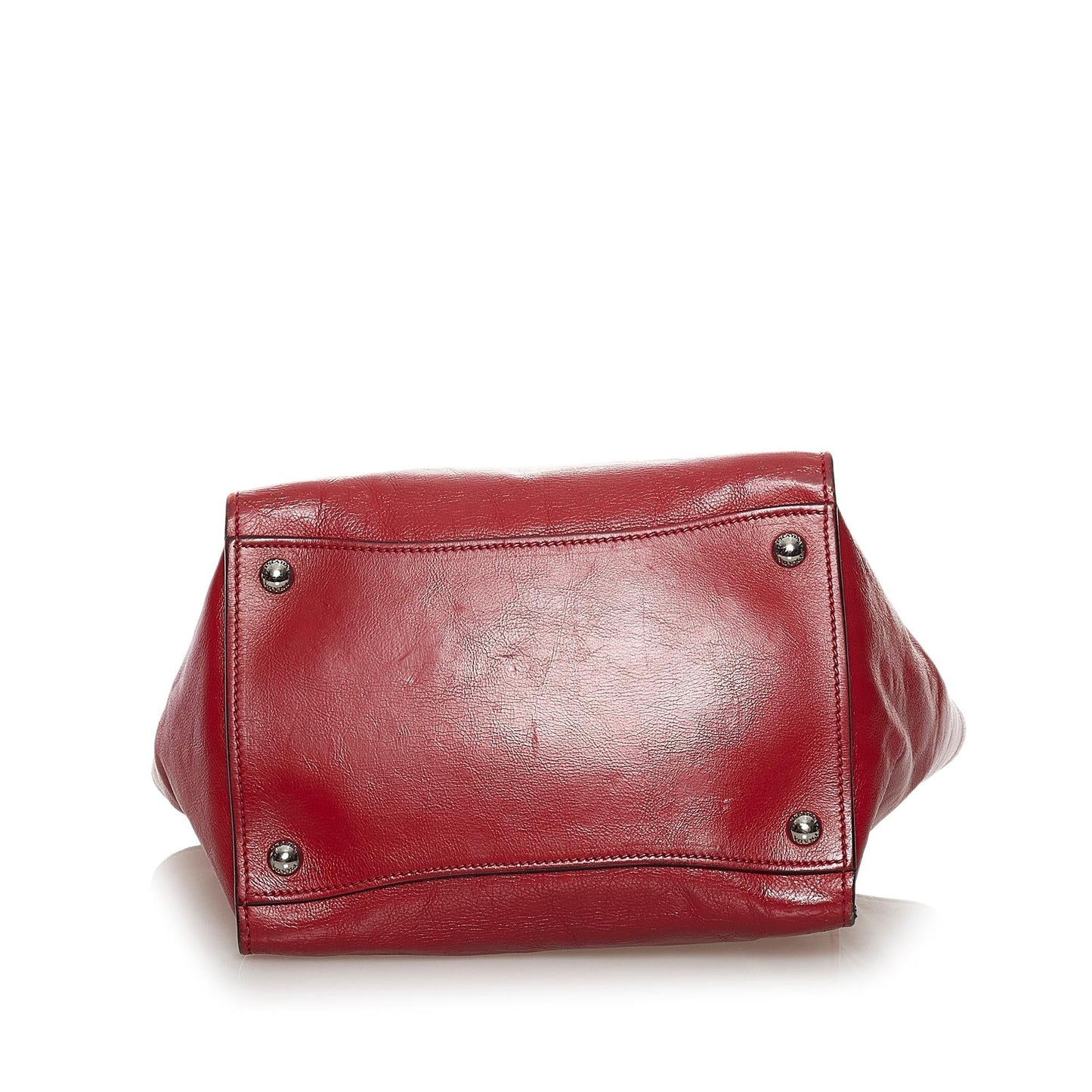 Prada Twin Pocket Leather Handbag (SHG-32887)