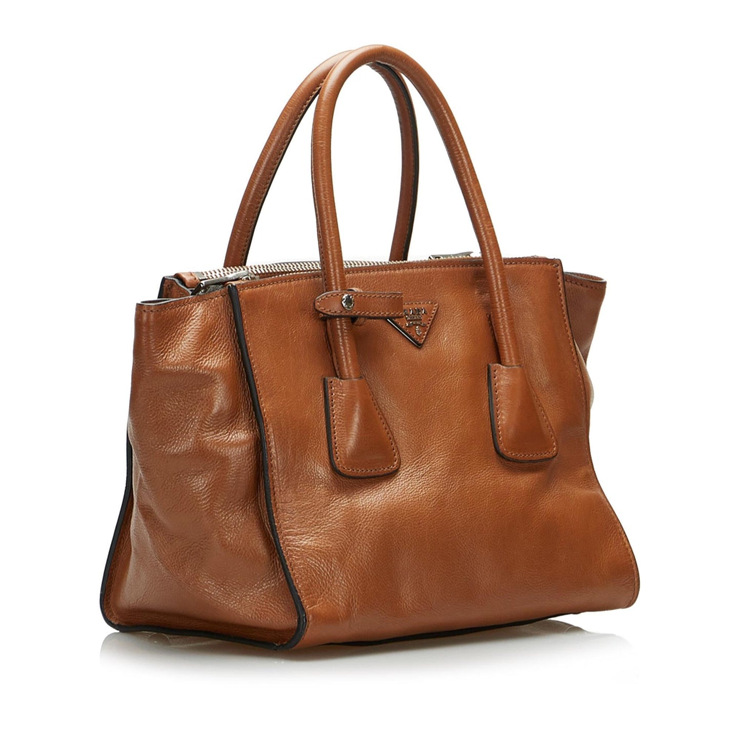 Prada Twin Pocket Leather Handbag (SHG-efObME)