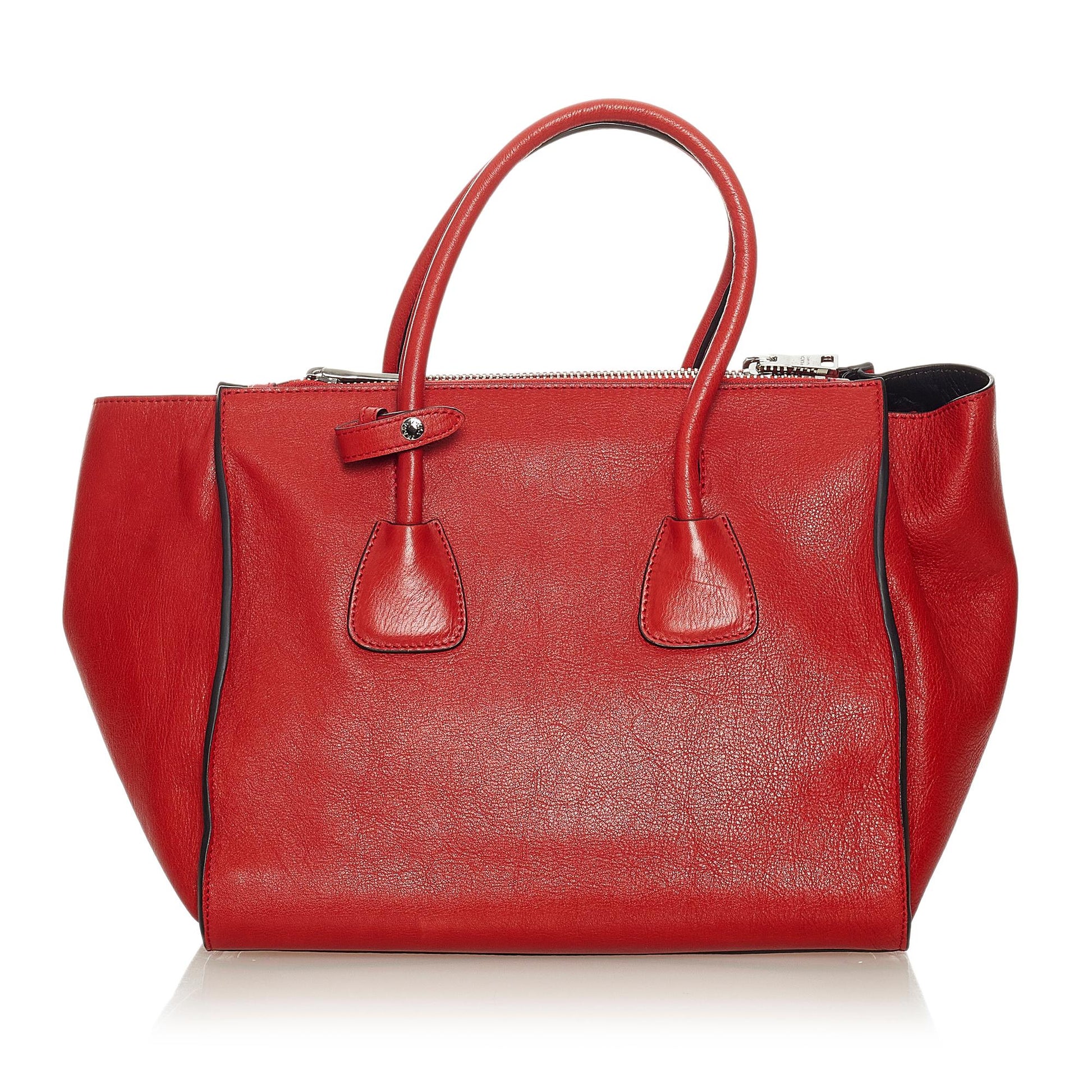 Prada Twin Pocket Leather Satchel (SHG-27421)