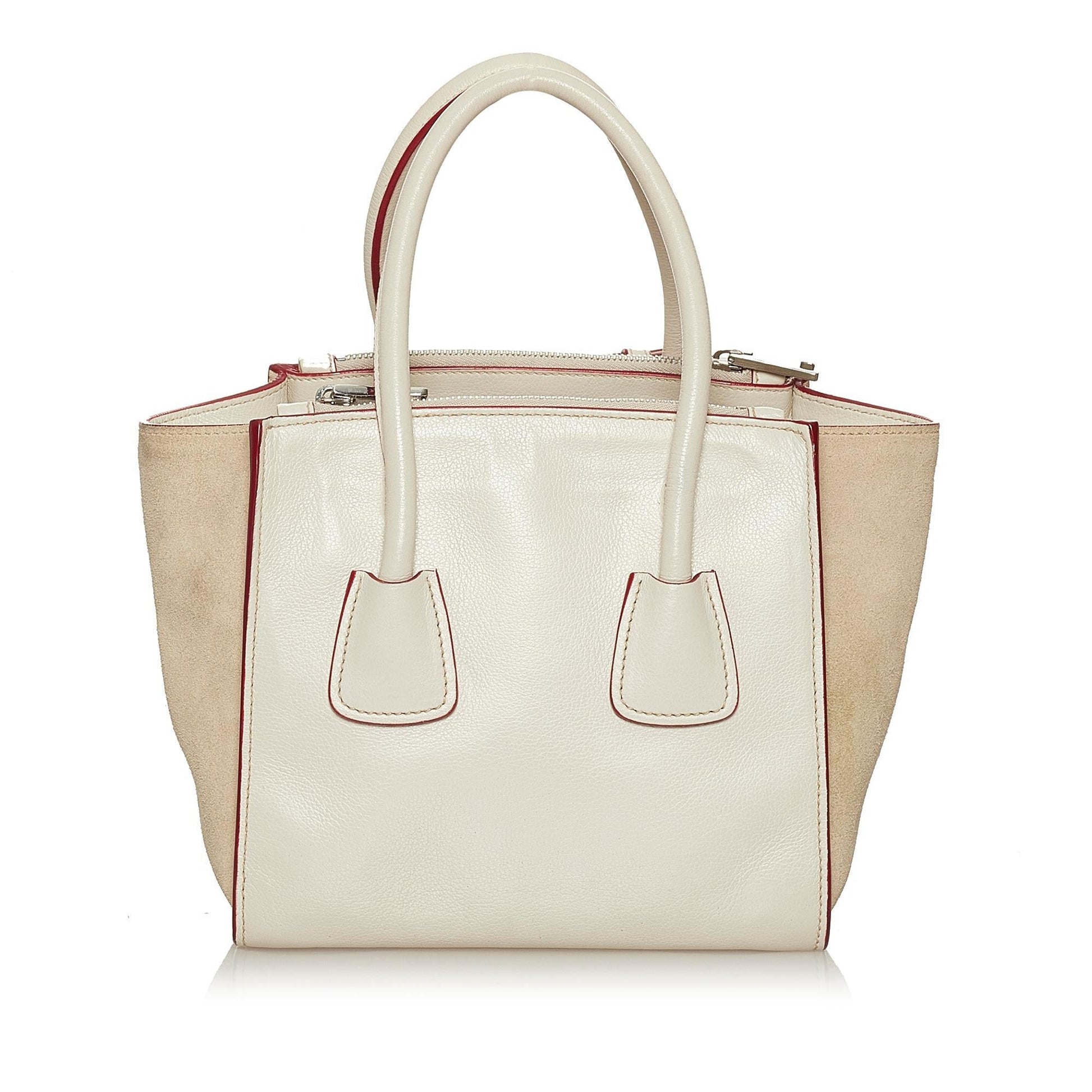 Prada Twin Pocket Leather Satchel (SHG-29191)