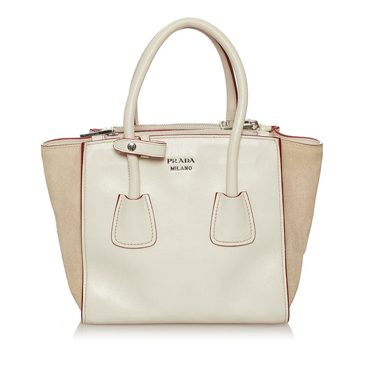 Prada Twin Pocket Leather Satchel (SHG-29191)