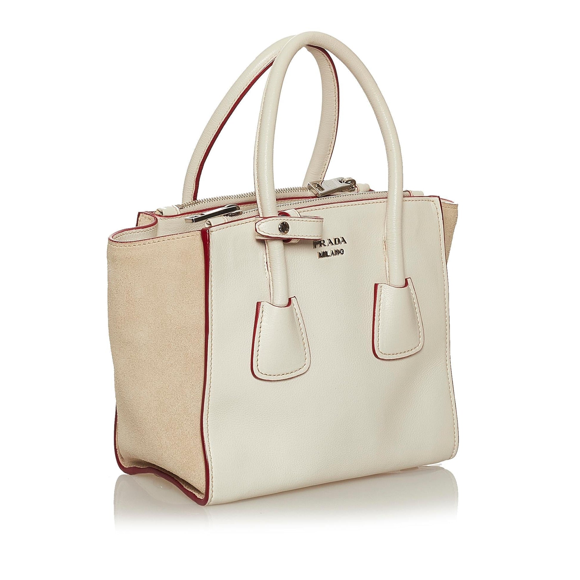 Prada Twin Pocket Leather Satchel (SHG-29191)
