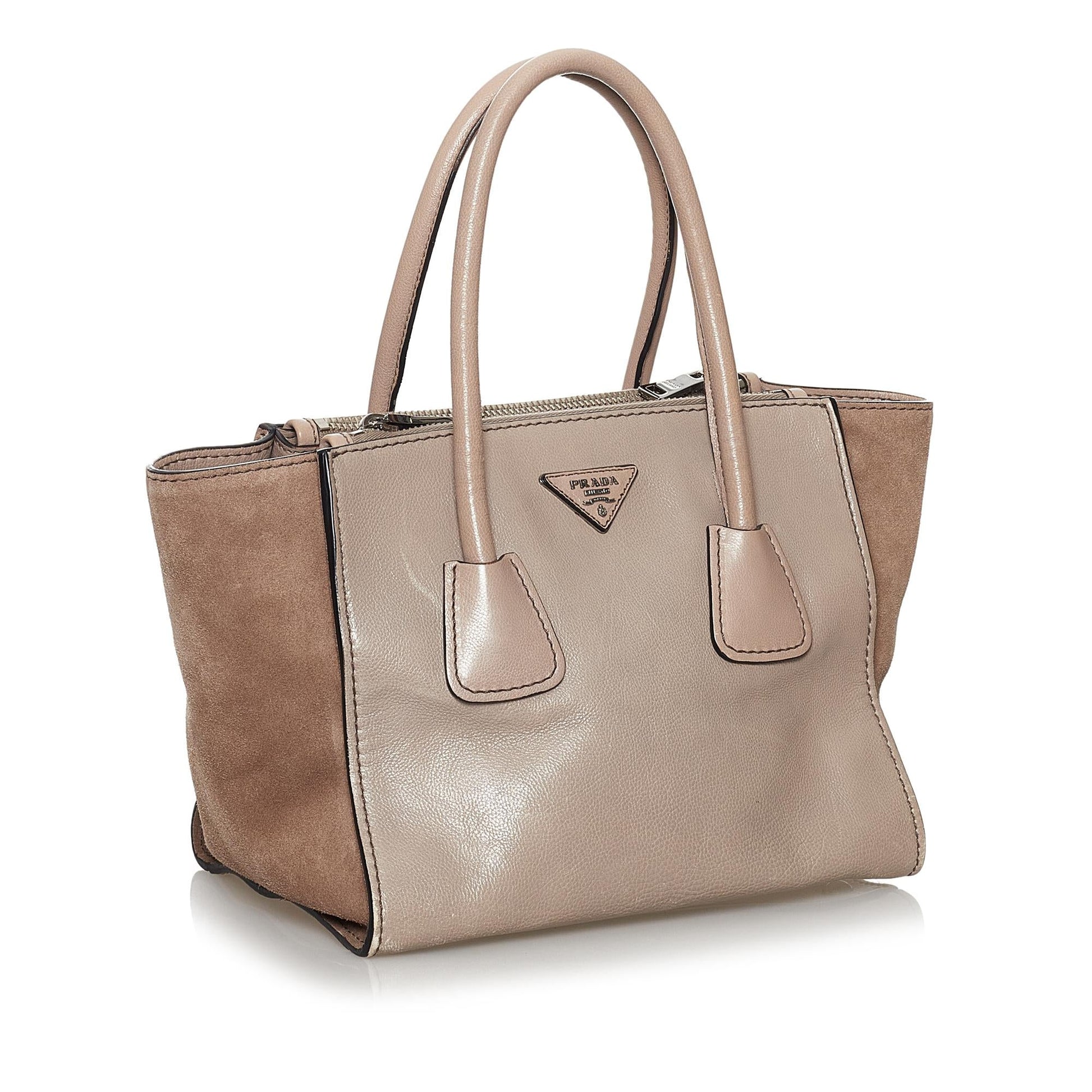 Prada Twin Pocket Leather Satchel (SHG-29876)