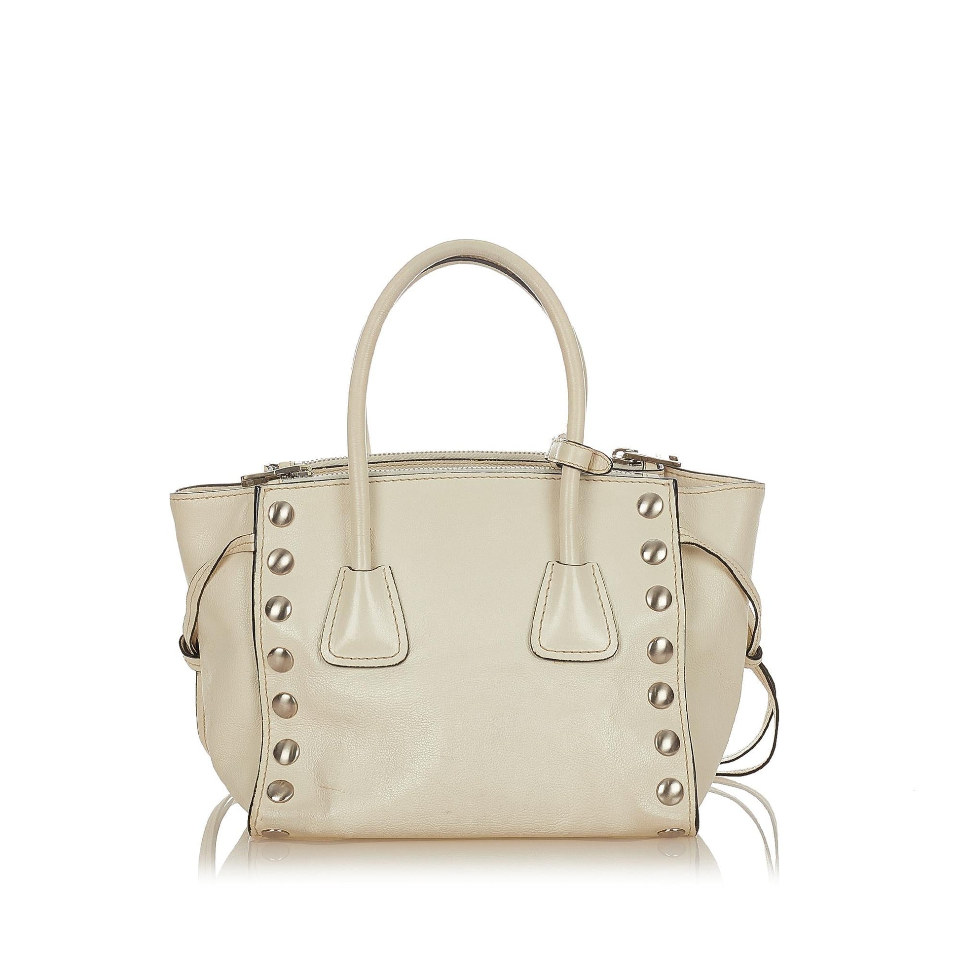 Prada Twin Pocket Leather Satchel (SHG-31925)
